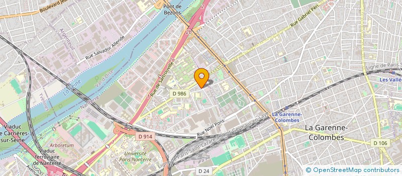 localisation de l'entreprise MADAME ADAKOU TEKO  NANTERRE