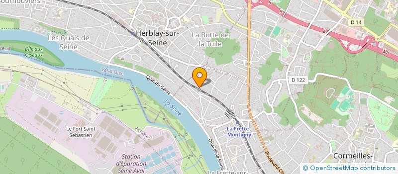 localisation de l'entreprise MADAME ADALGISA SANTARELLI  LA FRETTE-SUR-SEINE