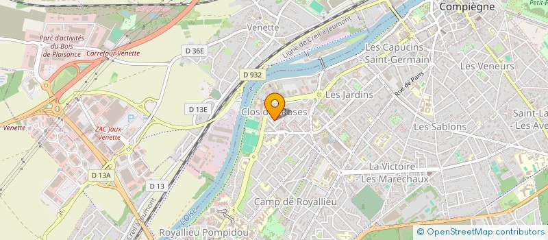 localisation de l'entreprise MADAME ADAMA BADJI à COMPIEGNE