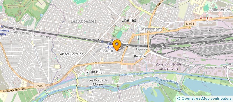 localisation de l'entreprise MADAME ADAMA BAH  CHELLES