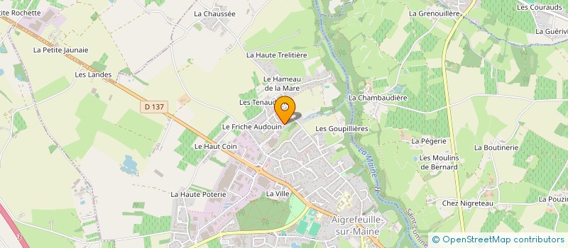 localisation de l'entreprise MADAME ADAMA BOUSSEAU  AIGREFEUILLE-SUR-MAINE