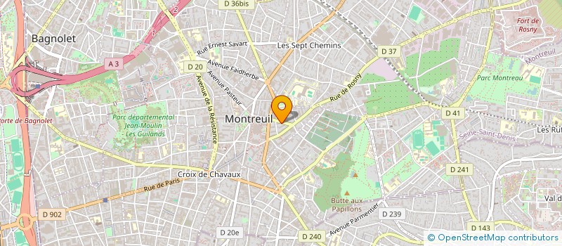 localisation de l'entreprise MADAME ADAMA CAMARA à MONTREUIL