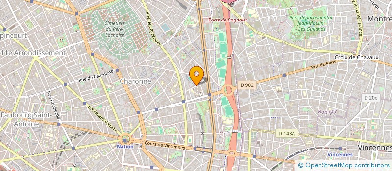 localisation de l'entreprise MADAME ADAME THIAM  PARIS