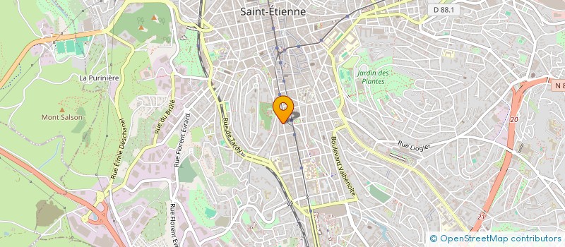 localisation de l'entreprise MADAME ADELA BOTA  SAINT-ETIENNE