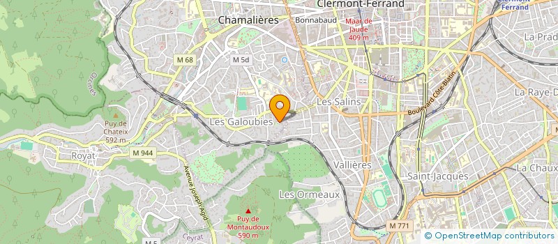 localisation de l'entreprise MADAME ADELAIDE AFFELI  CHAMALIERES