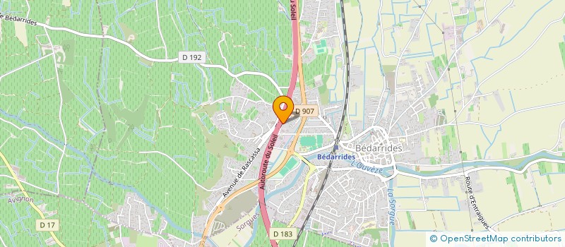 localisation de l'entreprise MADAME ADELAIDE ALGOUD  BEDARRIDES