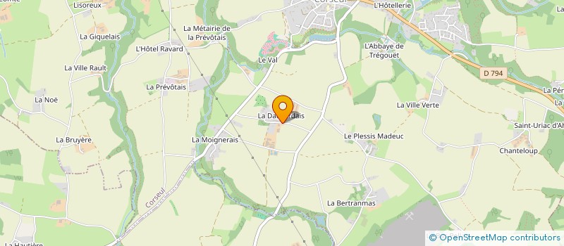 localisation de l'entreprise MADAME ADELAIDE AUBRY  CORSEUL