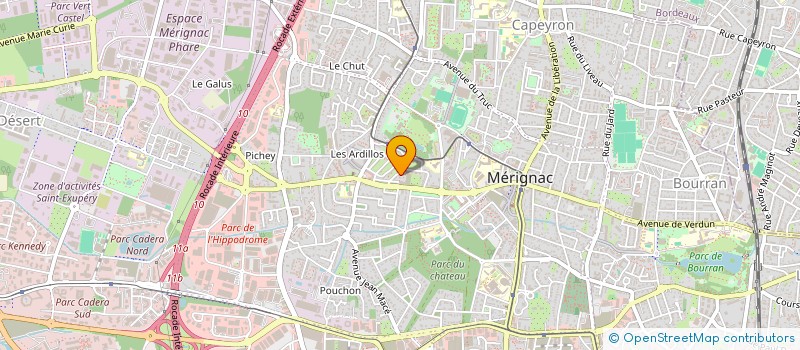 localisation de l'entreprise MADAME ADELAIDE BAKO  MERIGNAC