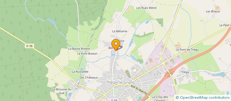 localisation de l'entreprise MADAME ADELAIDE BEAUDUCEL  PLELAN-LE-GRAND