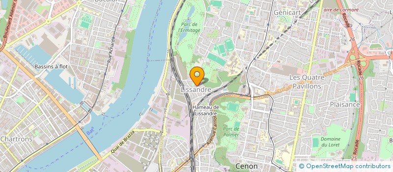 localisation de l'entreprise MADAME ADELAIDE BOUCHET  LORMONT