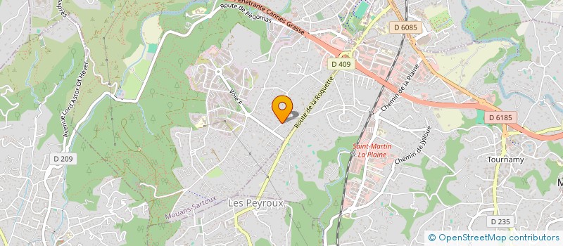 localisation de l'entreprise MADAME ADELAIDE BOURGEOIS  MOUANS-SARTOUX