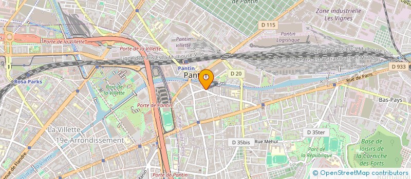 localisation de l'entreprise MADAME ADELAIDE CHARRON  PANTIN