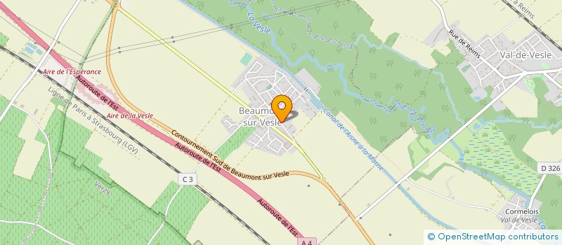 localisation de l'entreprise MADAME ADELAIDE CHAZAL  BEAUMONT-SUR-VESLE