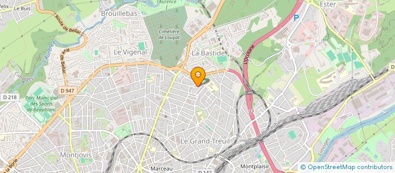 localisation de l'entreprise MADAME ADELAIDE COMBLET à LIMOGES