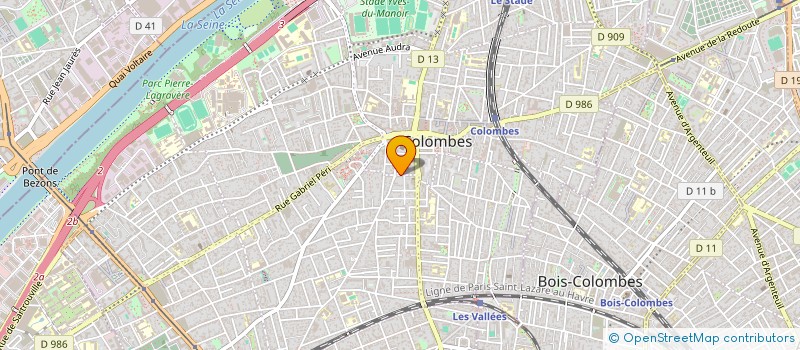 localisation de l'entreprise MADAME ADELAIDE DE ROCHER DE LABAUME DUPUY MONTBRUN à COLOMBES
