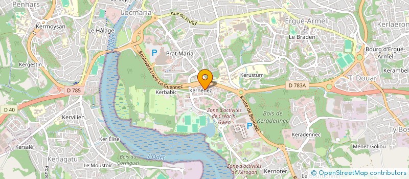 localisation de l'entreprise MADAME ADELAIDE DENOEL à QUIMPER