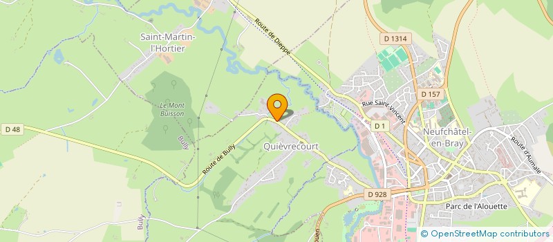 localisation de l'entreprise MADAME ADELAIDE DILARD  QUIEVRECOURT