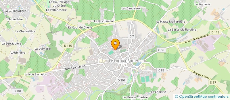 localisation de l'entreprise MADAME ADELAIDE FORTUN  LE LOROUX-BOTTEREAU