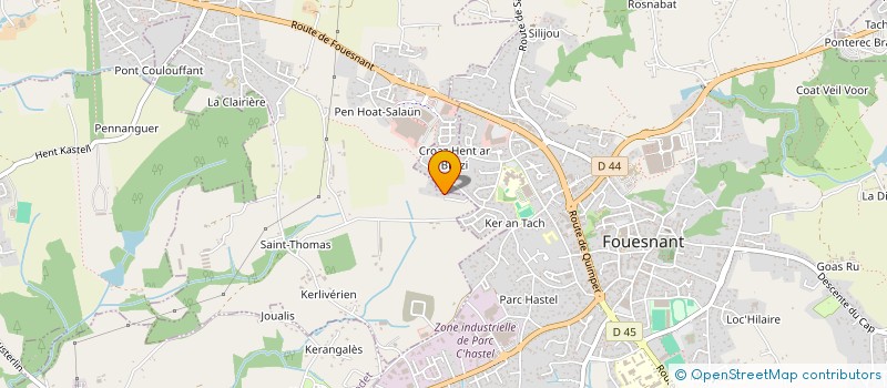 localisation de l'entreprise MADAME ADELAIDE GUEGUEN  PLEUVEN