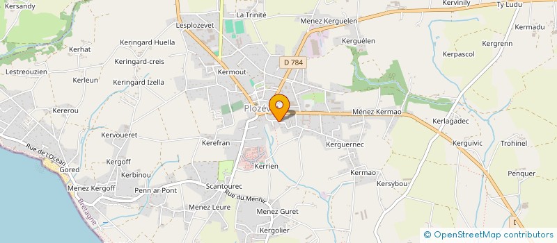 localisation de l'entreprise MADAME ADELAIDE PEUZIAT à PLOZEVET