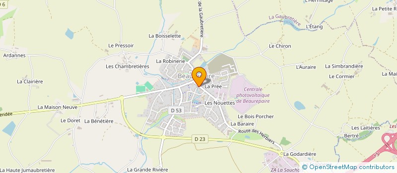 localisation de l'entreprise MADAME ADELAIDE RETAILLEAU à BEAUREPAIRE