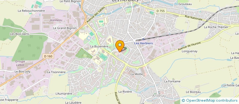 localisation de l'entreprise MADAME ADELAIDE SIONNEAU à LES HERBIERS