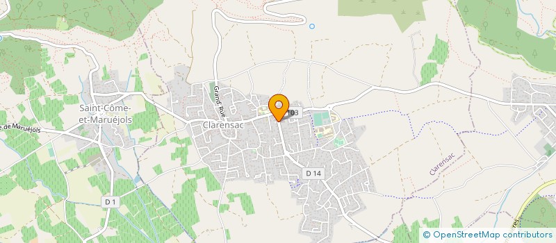 localisation de l'entreprise MADAME ADELAIDE THIBAULT  CLARENSAC