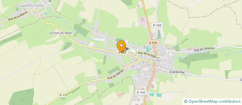 localisation de l'entreprise MADAME ADELAIDE VOREUX  FRUGES