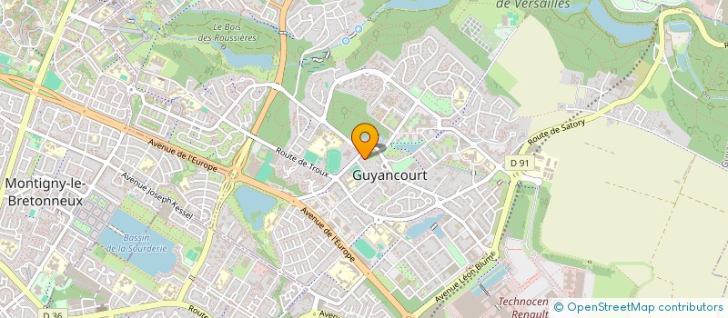 localisation de l'entreprise MADAME ADELE AMBLARD  GUYANCOURT