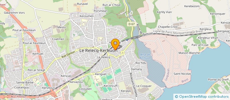 localisation de l'entreprise MADAME ADELE BAUGE  LE RELECQ-KERHUON