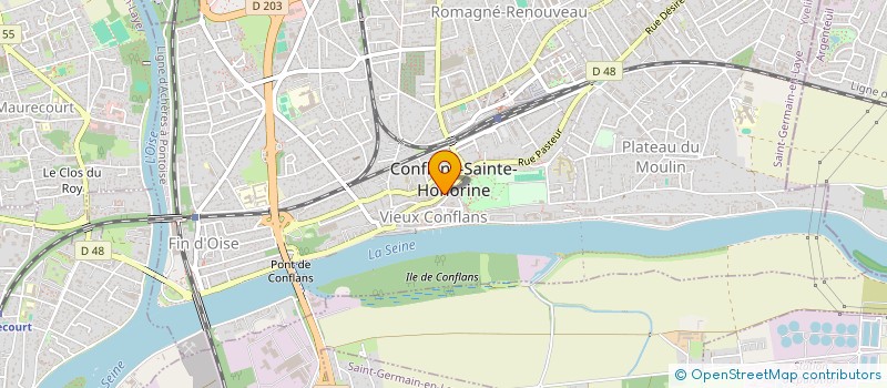 localisation de l'entreprise MADAME ADELE BILLOD MOREL  CONFLANS-SAINTE-HONORINE