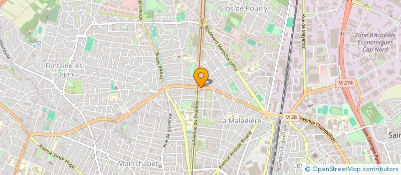 localisation de l'entreprise MADAME ADELE BOE à DIJON