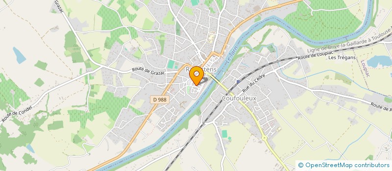 localisation de l'entreprise MADAME ADELE BORE JUTEAU  RABASTENS