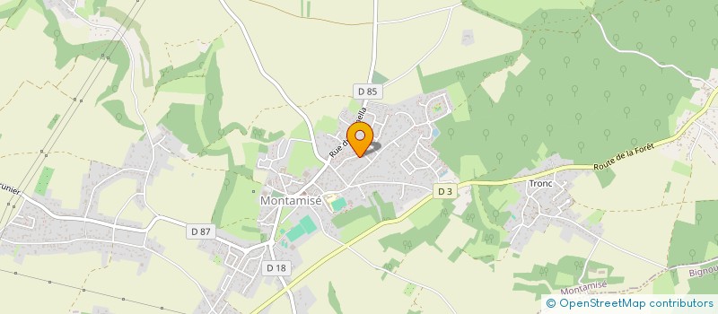 localisation de l'entreprise MADAME ADELE BOSQUET  MONTAMISE