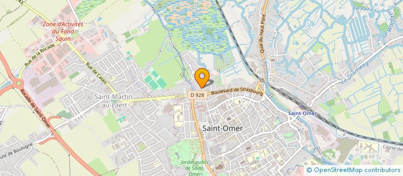 localisation de l'entreprise MADAME ADELE BOULANGER  SAINT-OMER