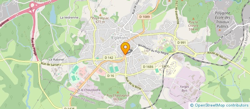 localisation de l'entreprise MADAME ADELE BOUROTTE  EGLETONS