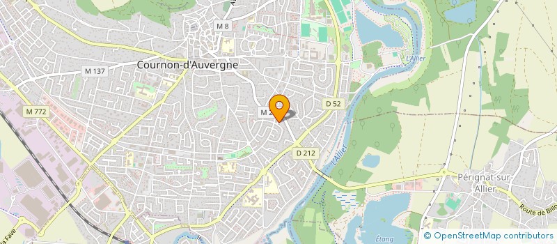 localisation de l'entreprise MADAME ADELE CARRE  COURNON-D'AUVERGNE