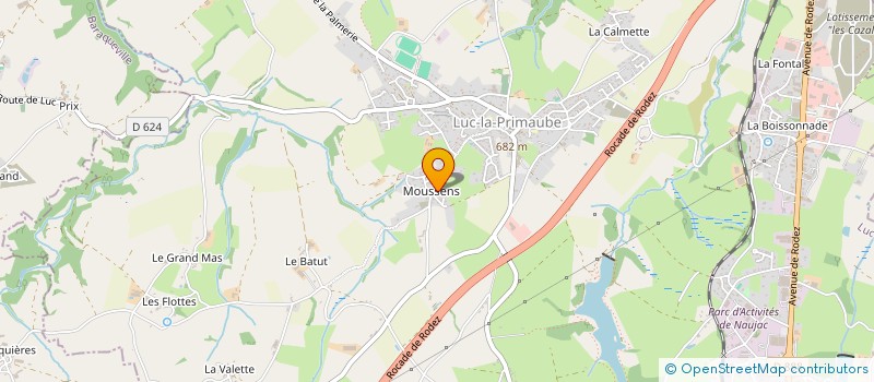 localisation de l'entreprise MADAME ADELE CARRIERE  LUC-LA-PRIMAUBE