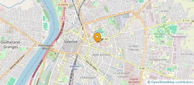 localisation de l'entreprise MADAME ADELE CAUCHARD  VALENCE