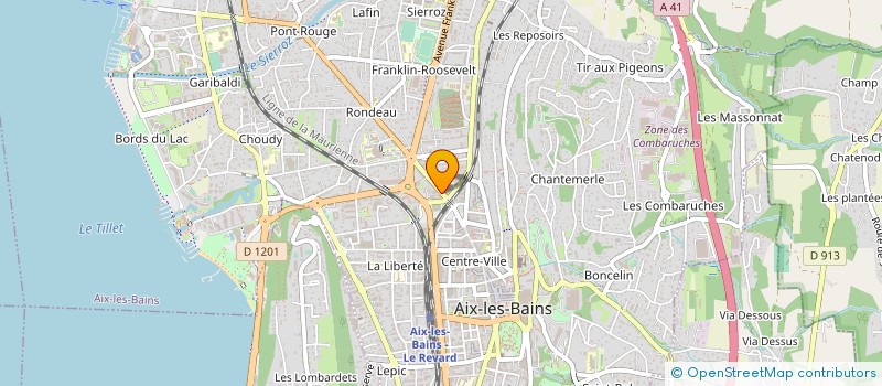 localisation de l'entreprise MADAME ADELE CHAMORET DEVERGNE à AIX-LES-BAINS