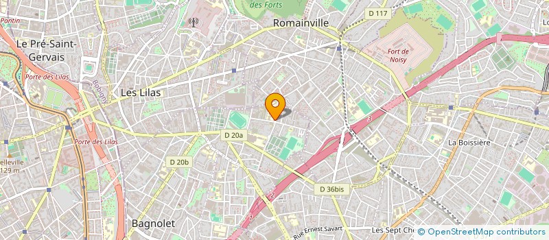 localisation de l'entreprise MADAME ADELE CHOMTEU à BAGNOLET