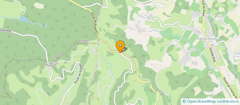 localisation de l'entreprise MADAME ADELE CLEMENT  VARACIEUX