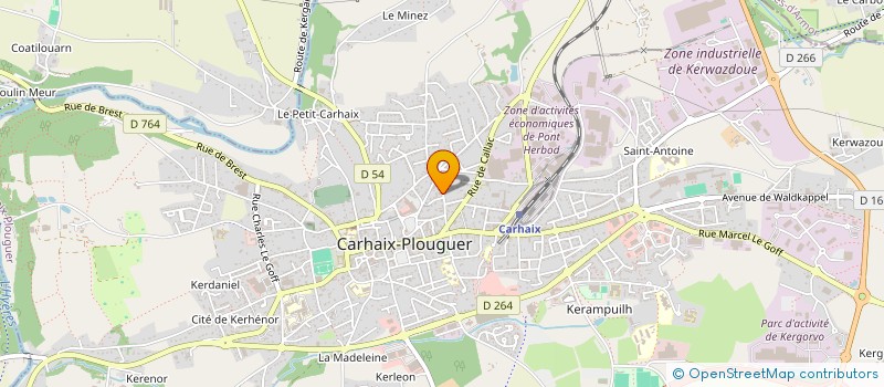 localisation de l'entreprise MADAME ADELE CORBEL  CARHAIX-PLOUGUER