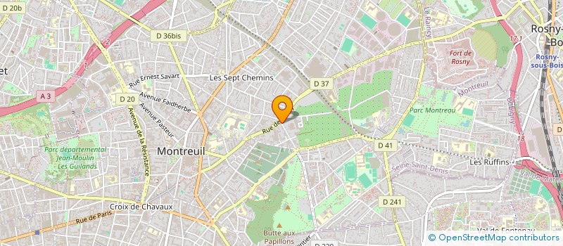 localisation de l'entreprise MADAME ADELE DAVID à MONTREUIL