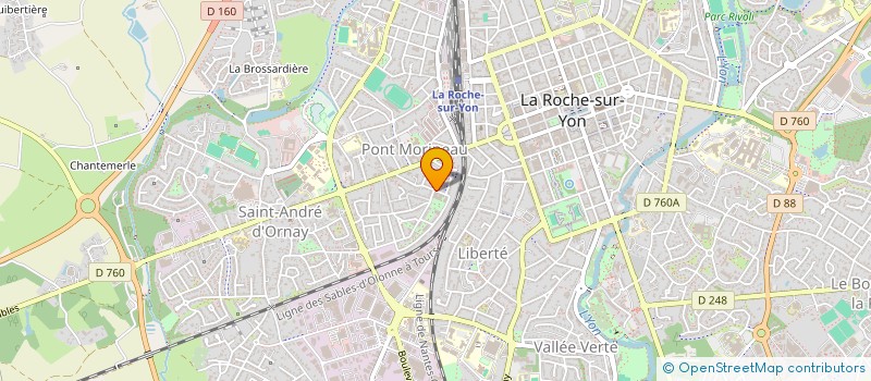 localisation de l'entreprise MADAME ADELE DEBEVE  LA ROCHE-SUR-YON