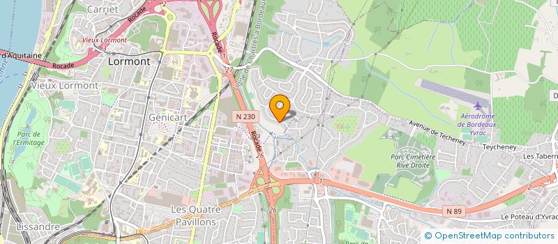 localisation de l'entreprise MADAME ADELE GIMENEZ  LORMONT