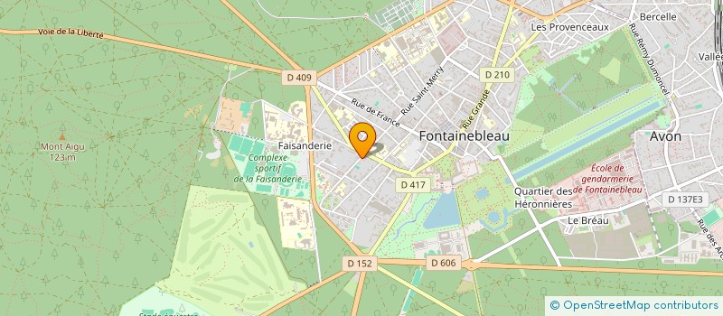 localisation de l'entreprise MADAME ADELE HUGHES  FONTAINEBLEAU