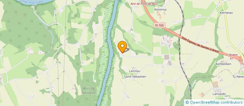 localisation de l'entreprise MADAME ADELE LE BERRE  SAINT-SEGAL