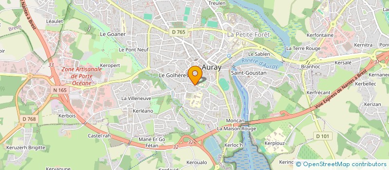 localisation de l'entreprise MADAME ADELE LEMOINE  AURAY