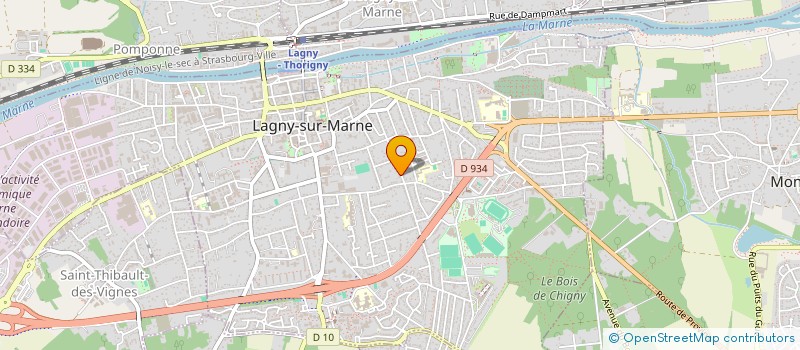 localisation de l'entreprise MADAME ADELE MIGEAT  LAGNY-SUR-MARNE